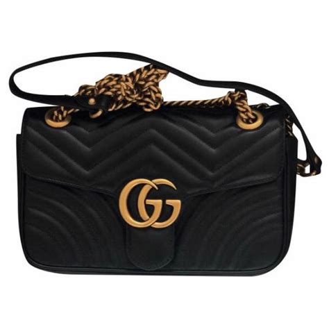 gucci bolsa negra|bolsas gucci de mujer.